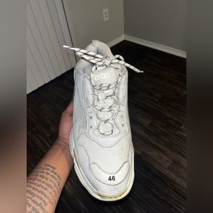 Balenciaga Triple S Cream and White